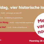 Vier Haagse eventlocaties openen gezamenlijk hun deuren tijdens Historic Venue Walk